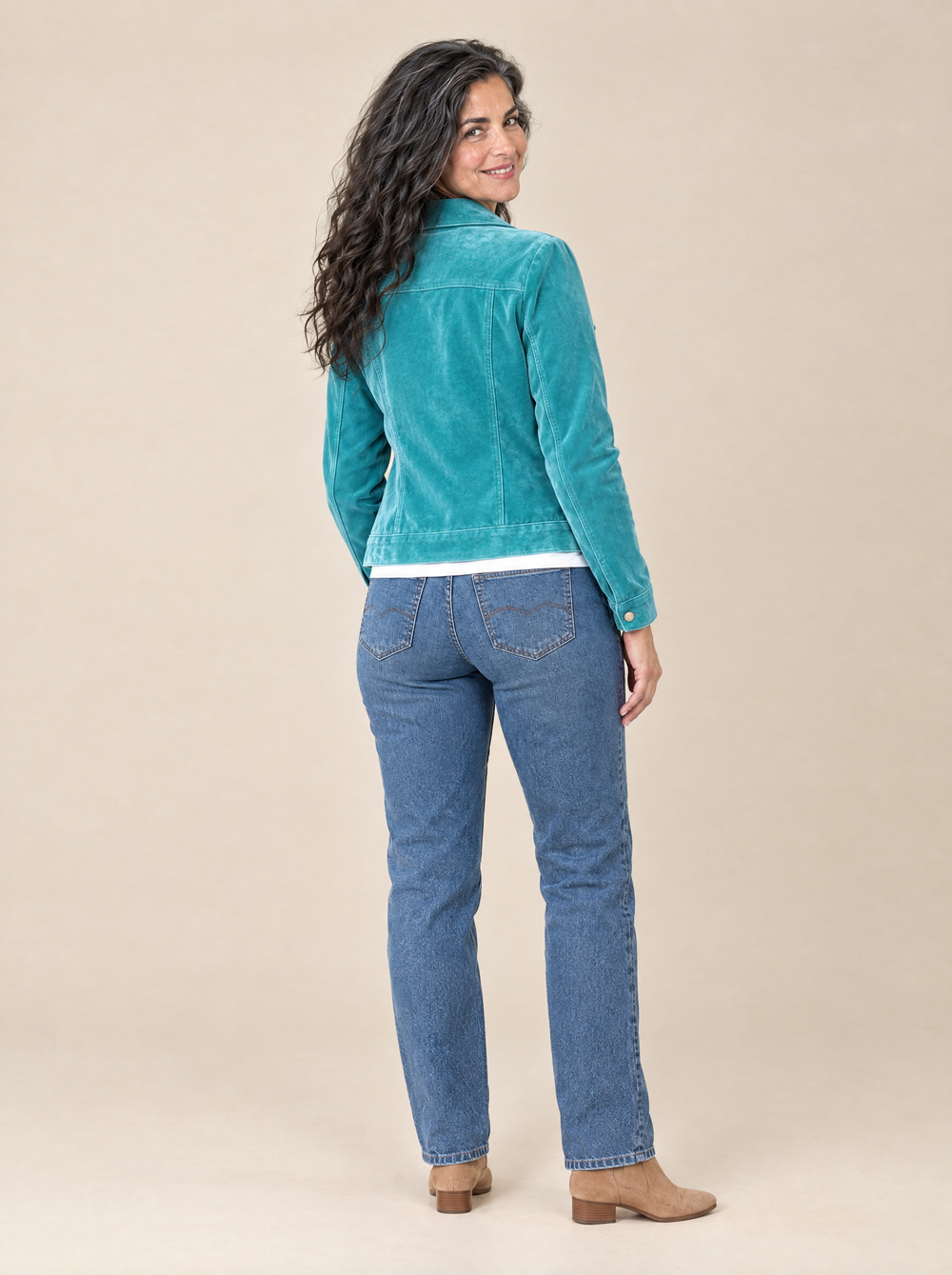Chaqueta de Terciopelo Estilo Vintage Miriam – Espalda