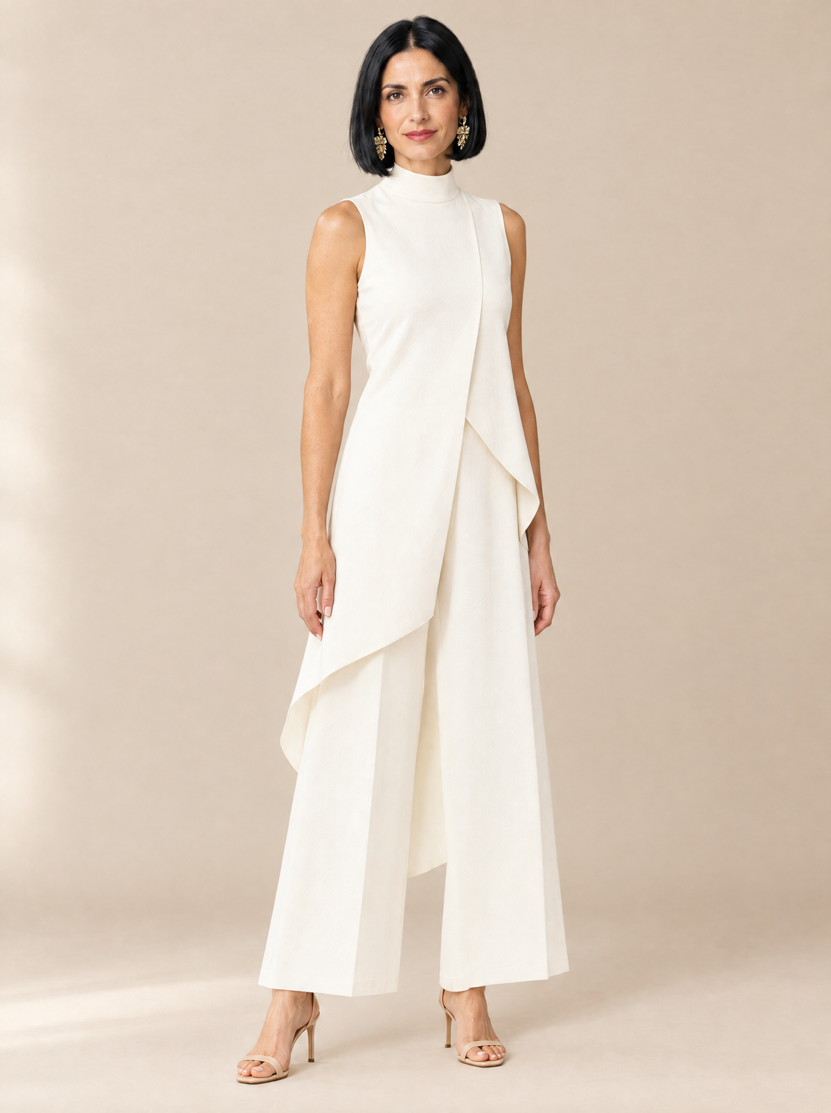 Mono Chic de Cuello Alto Sofía – Blanco