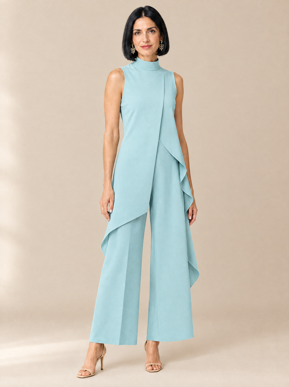 Mono Chic de Cuello Alto Sofía – Azul cielo