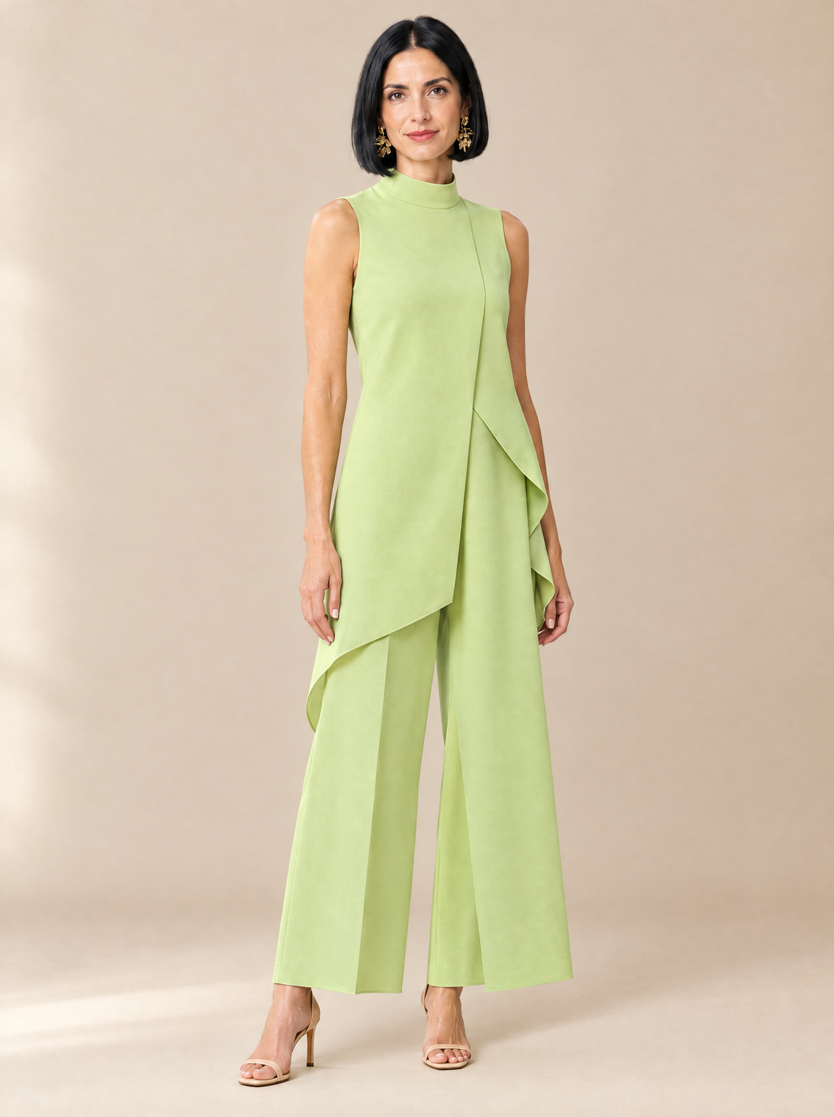 Mono Chic de Cuello Alto Sofía – Verde salvia