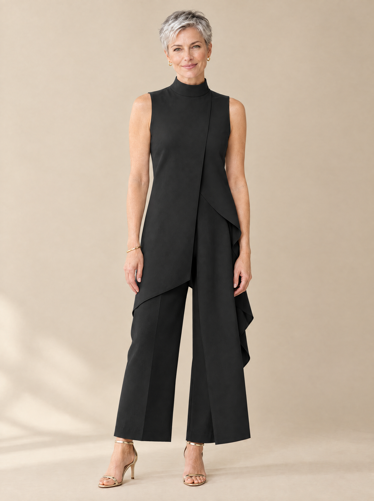Mono Largo Elegante Elena – Negro