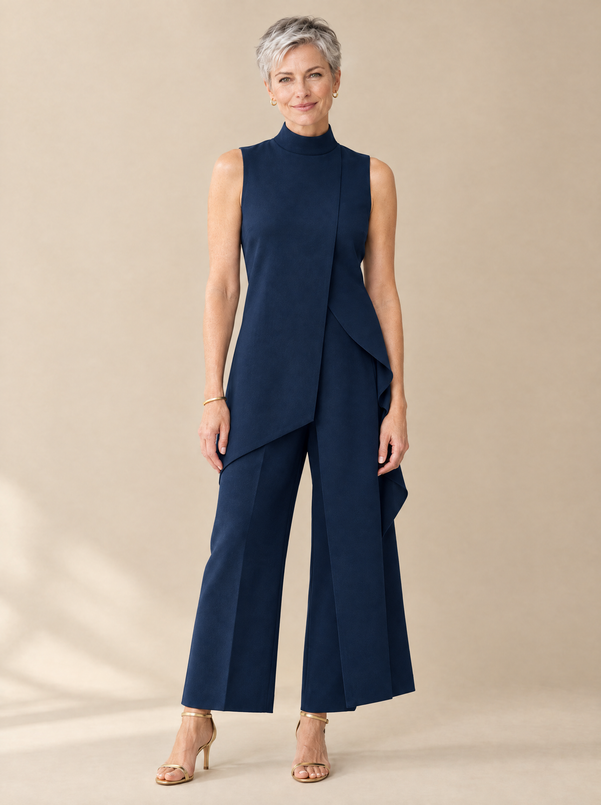 Mono Largo Elegante Elena – Azul marino