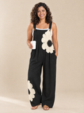 Mono Estampado Cómodo Paula – Negro