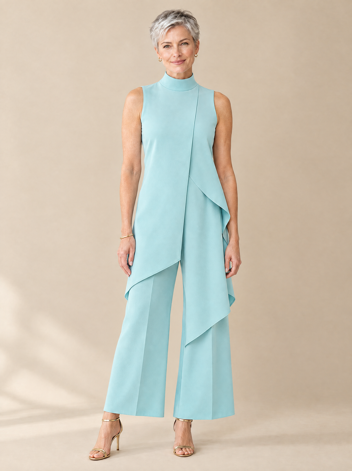 Mono Largo Elegante Elena – Azul lago