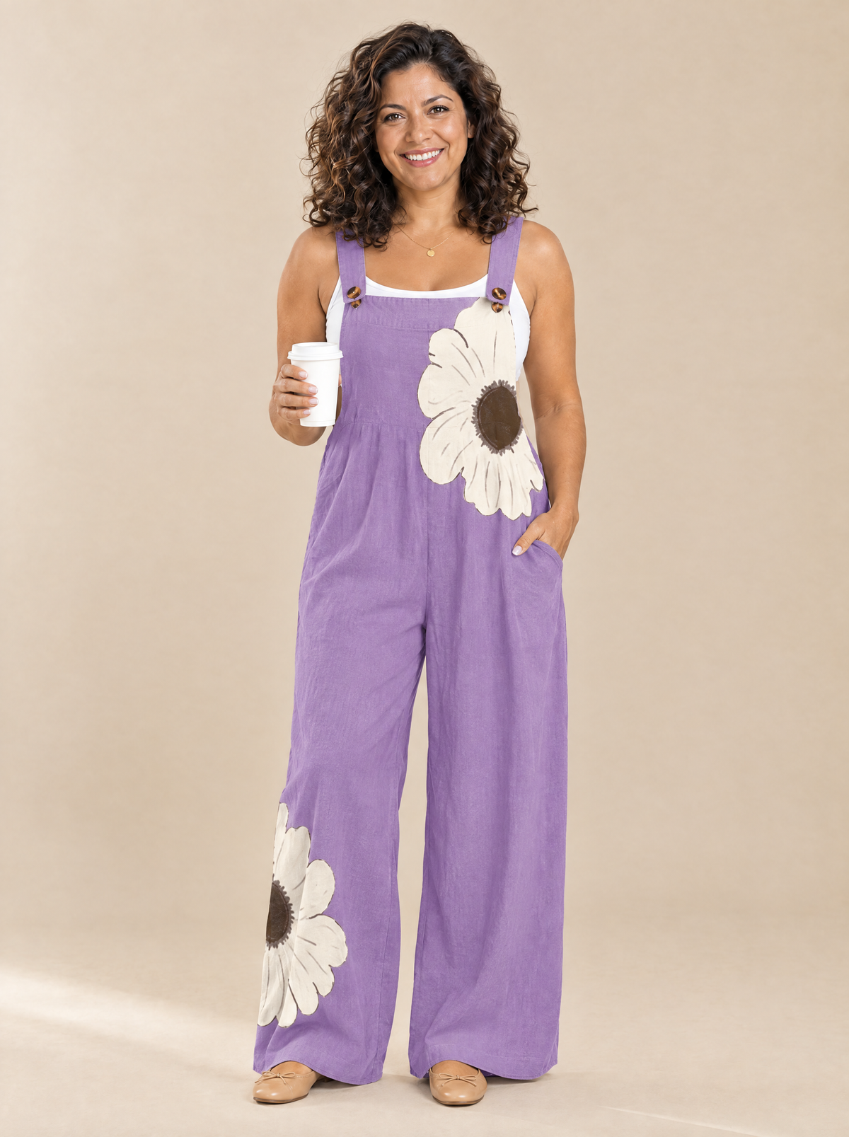 Mono Estampado Cómodo Paula – Morado