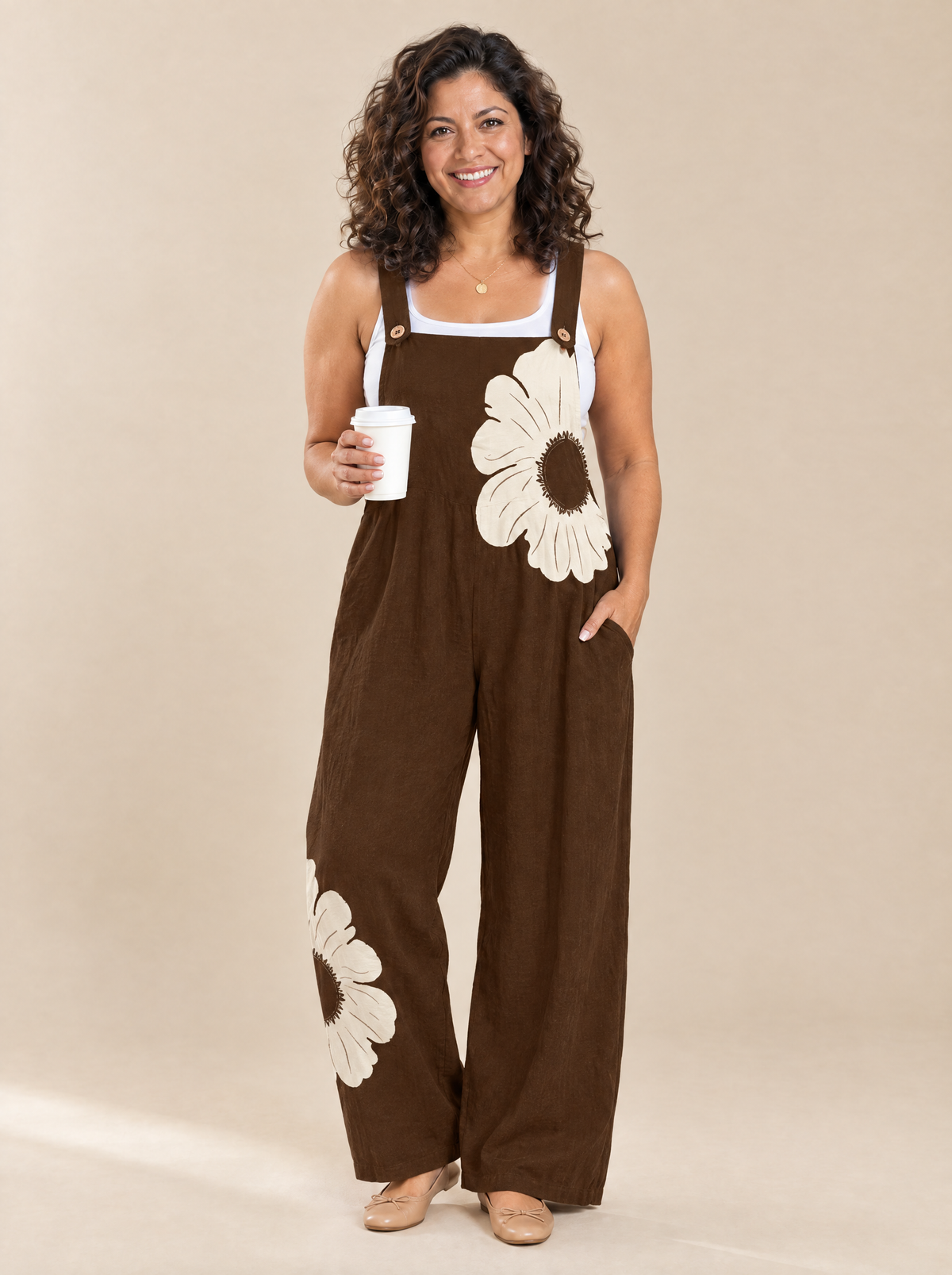 Mono Estampado Cómodo Paula – Marrón