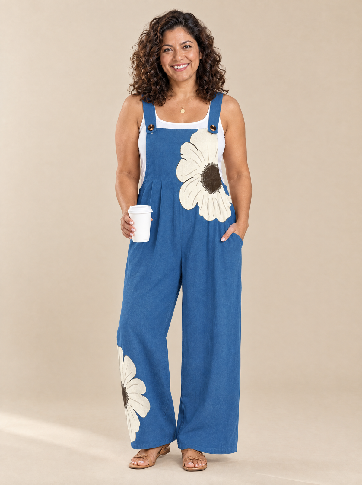 Mono Estampado Cómodo Paula – Azul