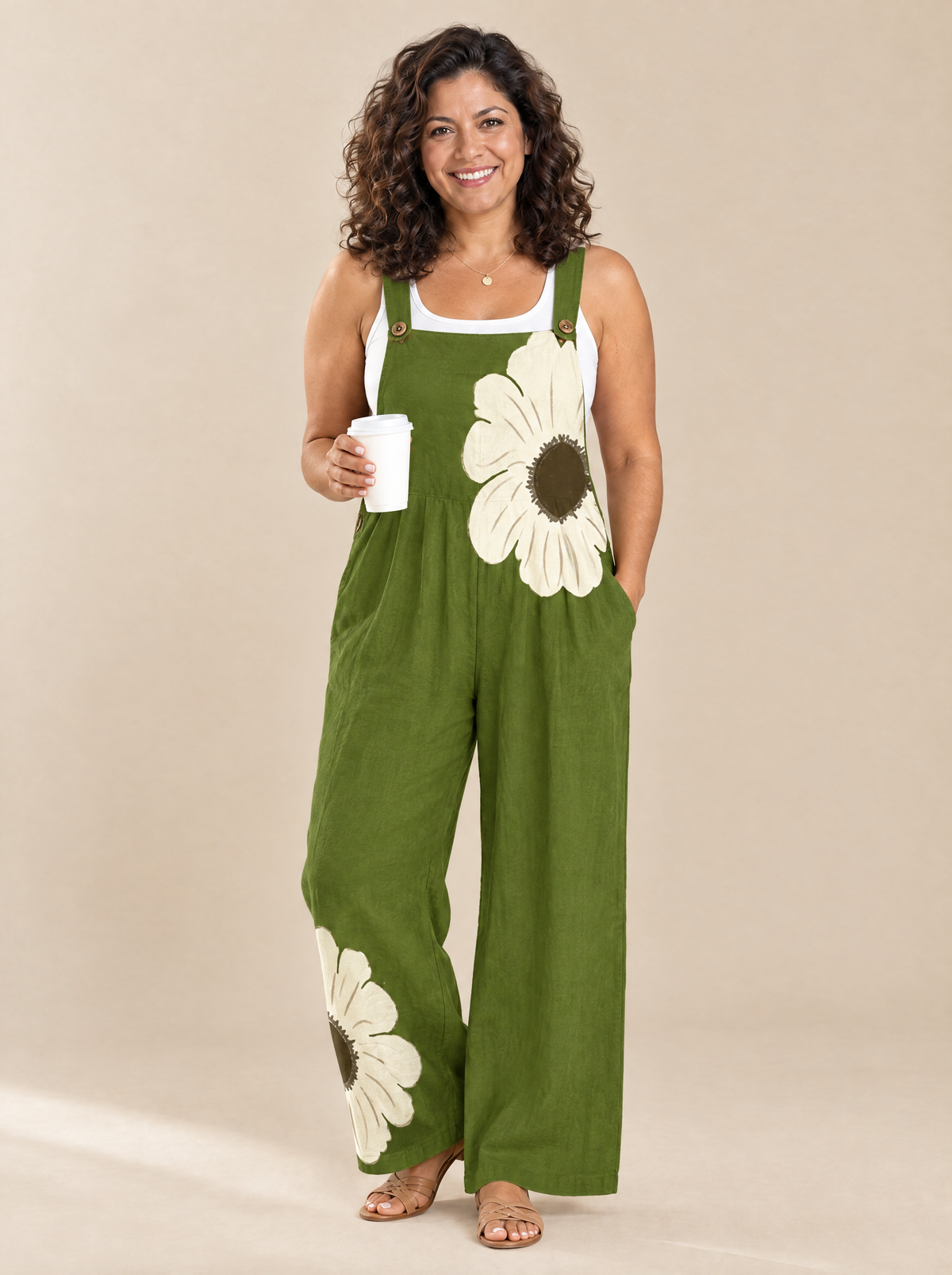 Mono Estampado Cómodo Paula – Verde