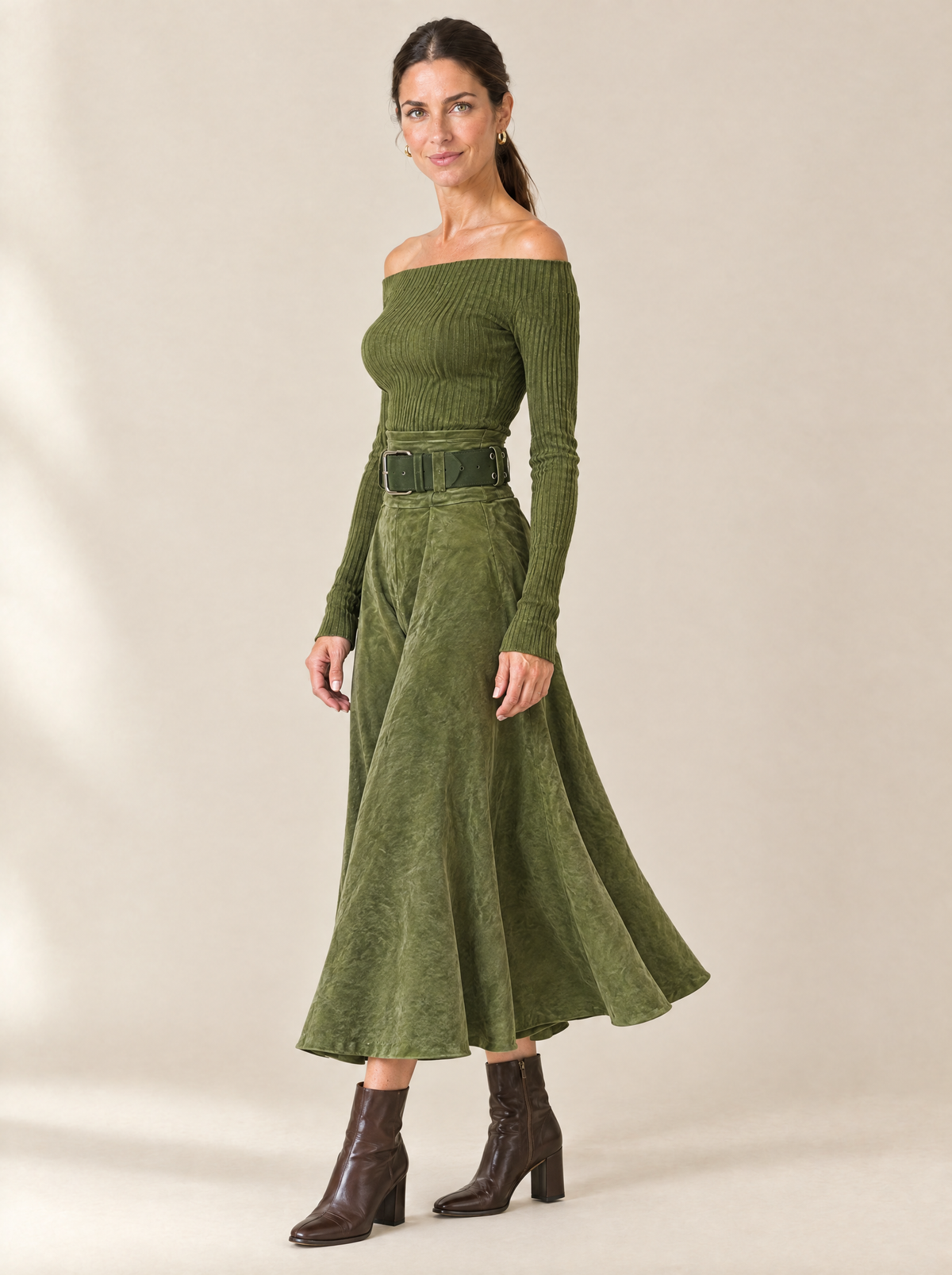 Conjunto Chic Hombros Descubiertos Irene – de lado