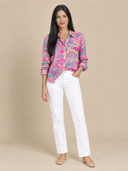 Blusa Estampado Paisley Macarena – Rosa