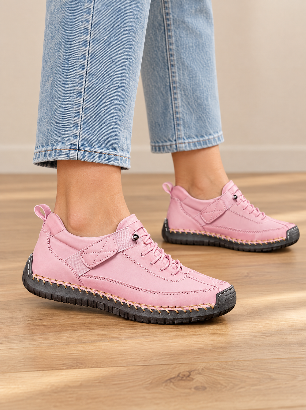 Zapatillas Confort Slip-On Maite – Rosa